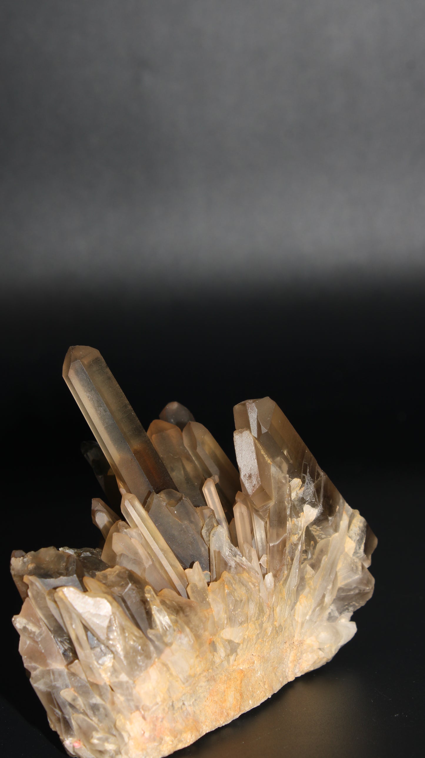Natural Smoky Quartz Cluster – 320g (Brazil)