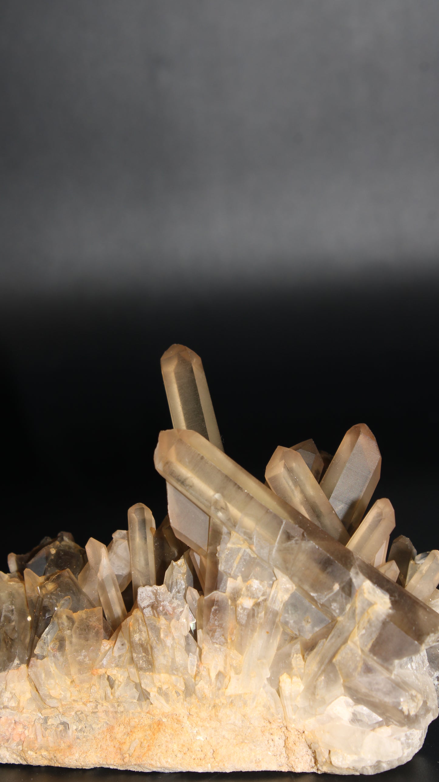 Natural Smoky Quartz Cluster – 320g (Brazil)