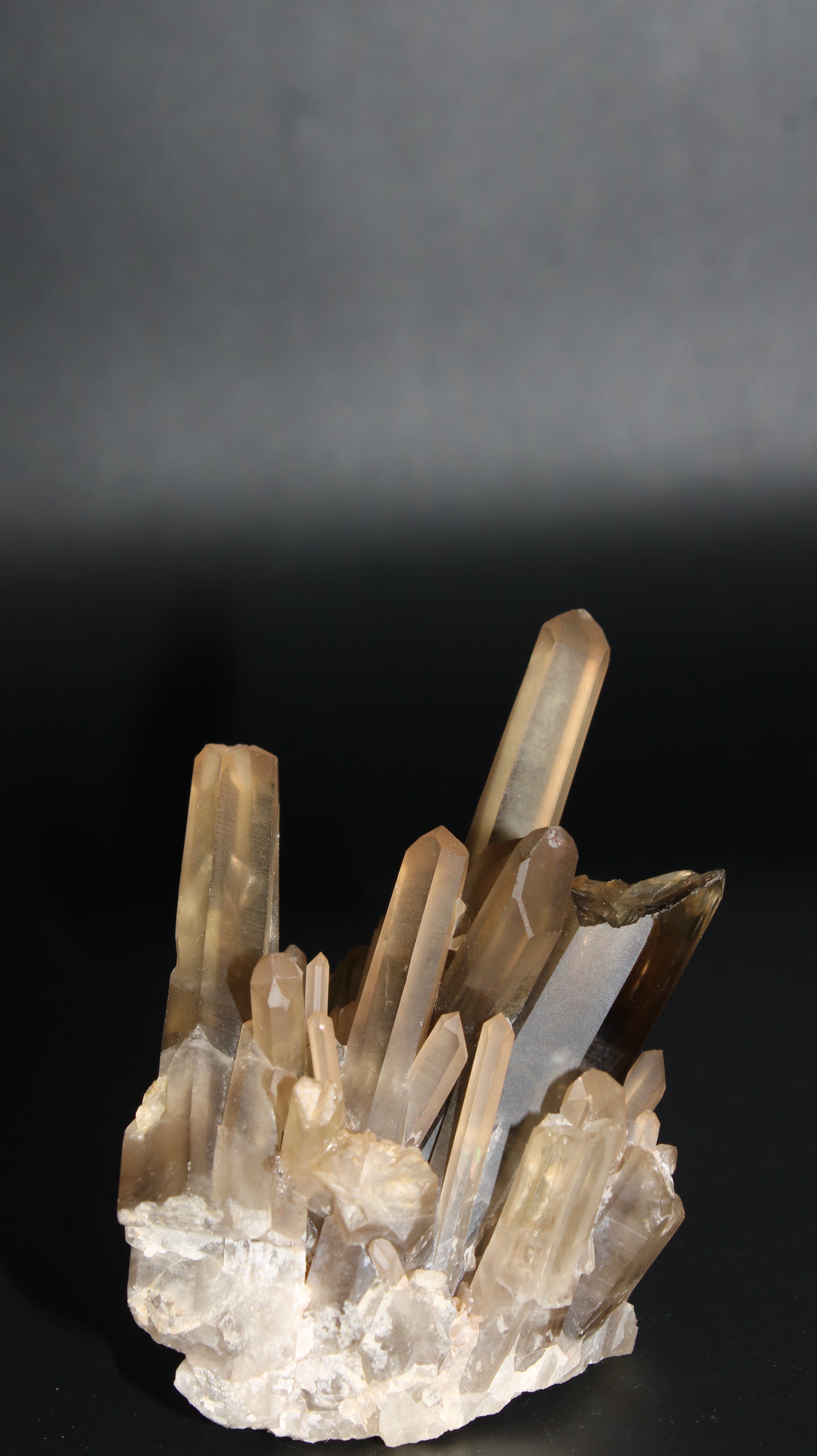 Natural Smoky Quartz Cluster – 320g (Brazil)